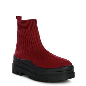 Quavo knitted platform sneakers